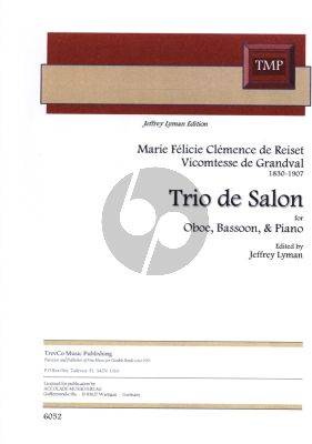 Grandval Trio de Salon for Oboe Posaune and Piano (Parts)