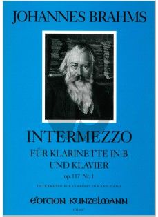 Intermezzo Op.117 No. 1 in B Klarinette in B und Klavier