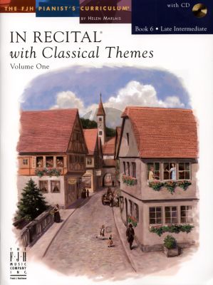 Marlais In Recital with Classical Themes Vol.1 Book 6 Late Intermediate Piano (Book with Cd)
