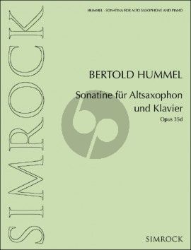 Hummel Sonatine Op. 35d Altsaxophon und Klavier