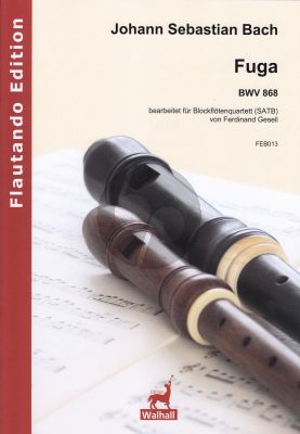 Fuga BWV 868 4 Blockflöten (SATB)