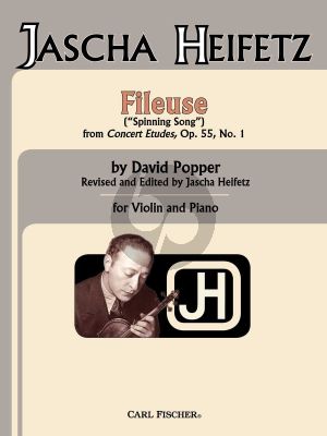 Popper Fileuse - Spinning Song Op. 55 No. 1 Violin and Piano (from Concert Etudes) (transcr. by Jascha Heifetz)