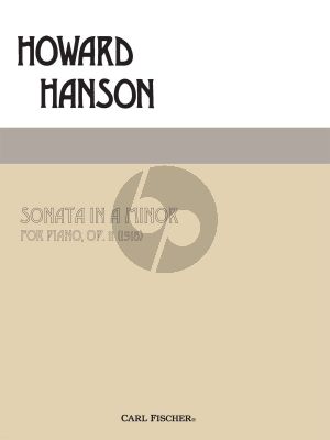 Hanson Sonata a-minor Op. 11 Piano solo (1918)
