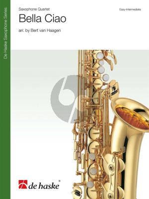 Bella Ciao 4 Saxophones (AATB) (Score/Parts) (arr. Bert van Haagen)