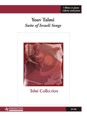 Talmi Suite of Israeli Songs 4 Flutes and Piano (Score/Parts)