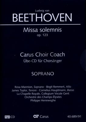 Beethoven Missa Solemnis D-dur Op.123 Sopran Chorstimme CD (Carus Choir Coach)
