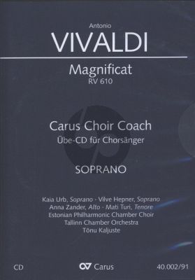 Magnificat RV 610 Sopran Chorstimme CD