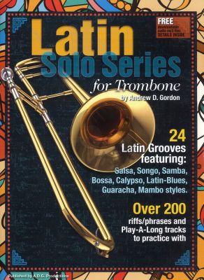 Gordon Latin Solo Series for Trombone Book / Audio files (24 Latin Grooves)