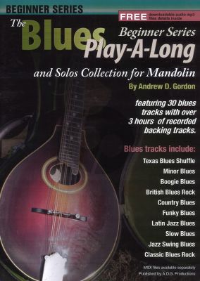 Blues Play Along and Solo 's Collection Beginner Series Mandolin Book - Audio online