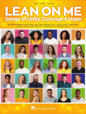 Lean on Me Piano-Vocal-Guitar (Songs of Unity, Courage & Hope)