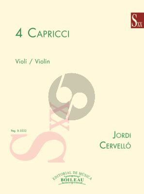 Cervello 4 Capricci Violin Solo