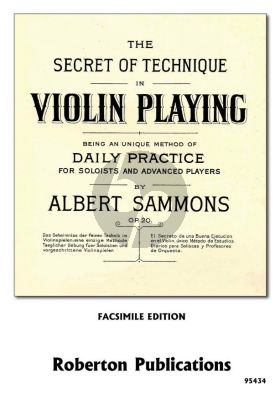 Sammons The Secret Of Technique in Violin Paying