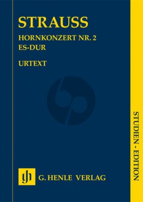 Strauss R. Concerto no. 2 in E flat Major Horn and Orchestra Study score (editor Hans Pizka)