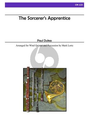Dukas Sorcerer's Apprentice for Wind Quintet and Percussion (Score/Parts) (arr. Mark Lortz)