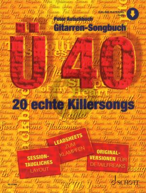 Gitarren Songbuch Ü40 ( TAB) mit Online Audio (20 echte Killersongs) (Sessiontaugliches Layout - Leadsheets zum Klampfen - Originalversionen für Detailfreaks Noten und Tabulatur. 2 Schwierigkeitsstufen)