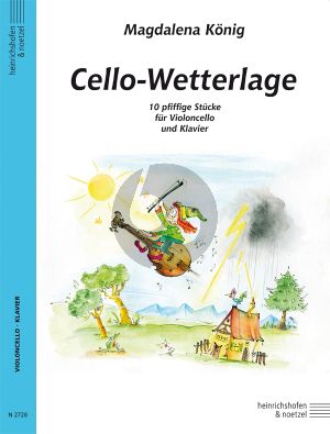 Konig Cello Wetterlage fur Cello und Klavier mit MP3 Download (10 pfiffige Stücke) (Leicht bis Mittelschwer)