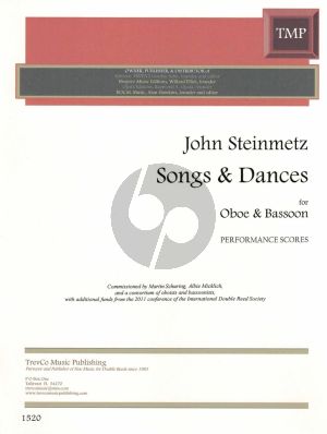 Steinmetz Songs & Dances for Oboe and Bassoon (Performance Scores)