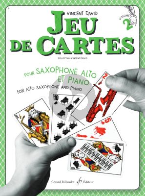 David Jeu de Cartes vol.2 for Alto Saxophone - Piano