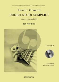 Grandin Dodici Studi Semplici Guitar (Bk-Cd)