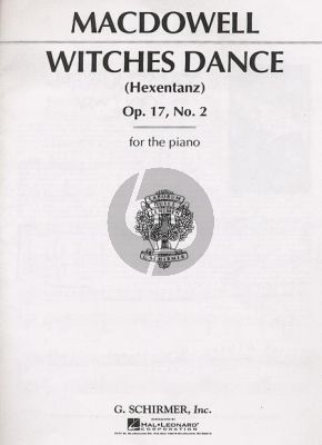 MacDowell Witches' Dance Op.17 Nr.2 Piano solo