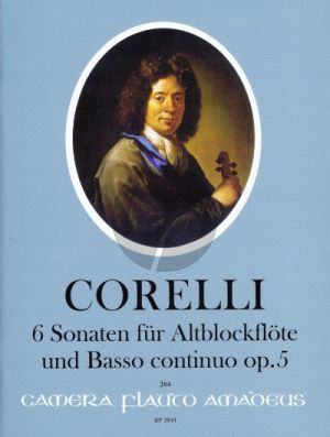 Corelli 6 Sonaten Op. 5 Altblockflöte und Bc (Winfried Michel)