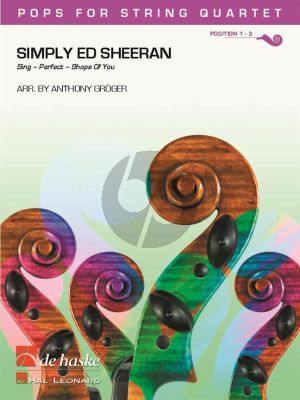 Simply Ed Sheeran for String Quartet (Score/Parts) (arr. Anthony Gröger)