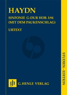 Haydn Symphony G-major Hob. I:94 (Surprise / Paukenschlag)) (Study Score) (edited by Robert von Zahn)