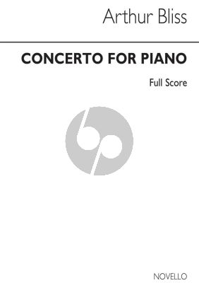 Bliss Concerto for Piano Miniature Score