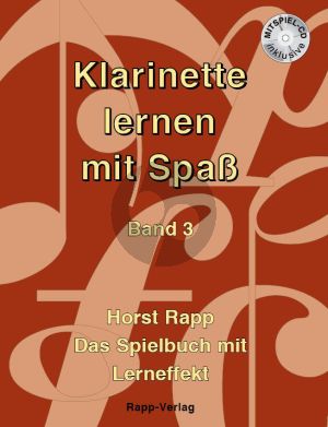 Rapp Klarinette lernen mit Spass Vol. 3 (Bk-Cd)