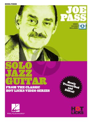 Joe Pass – Solo Jazz Guitar Instructional Book with Online Video Lessons