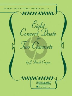 Beach Cragun 8 Concert Duets for 2 Clarinets