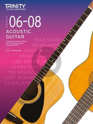 Trinity Acoustic Guitar Exam Pieces 2020-2023 Grades 6 - 8