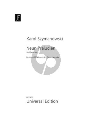 Szymanowski 9 Preludes Op.1 Klavier