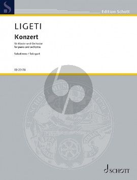 Ligeti Concerto (1985 - 88) Piano and Orchestra (piano reduction)