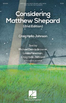 Johnson Considering Matthew Shepard SATB with Soloists and Instruments (Vocal Score)