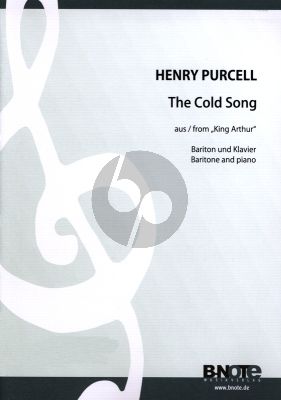 Purcell The Cold Song (What Power art Thou) from King Arthur Bariton Voice and Piano