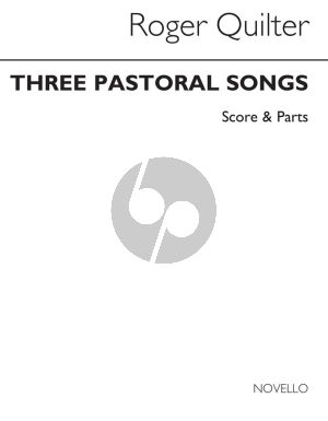 Quilter 3 Pastoral Songs Op.22 Low Voice-Violin- Cello-Piano) (Score/Parts)