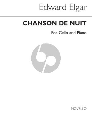 Elgar Chanson de Nuit Op. 15 No. 1 Cello and Piano