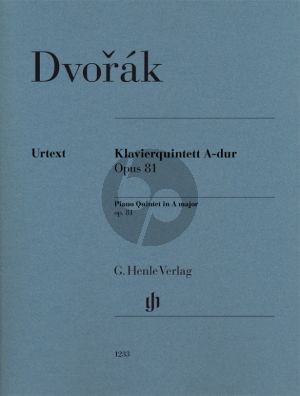 Dvorak Quintet in A major Op. 81 Piano-2 Violins-Viola and Cello (Score/Parts) (Dominik Rahmer)