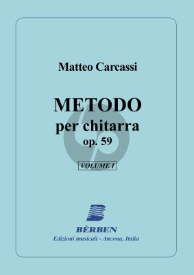 Carcassi Metodo per Chitarra Op.59 Vol.1 (Revisore: Giuliano Balestra)