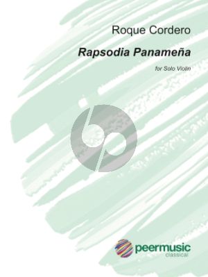 Cordero Rapsodia Panamena Violin solo