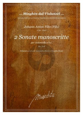 Filtz 2 Sonate manoscritte Violoncello e Bc (edited by Alessandro Bares and Claudia Monti)