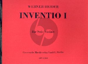 Heider Inventio I Violine solo