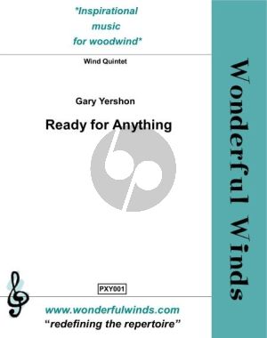 Yershon Ready for Anything Wind Quintet (Fl, Ob.Cl.Hrn and Bsn) Score and Parts (Grade 8 to 9)