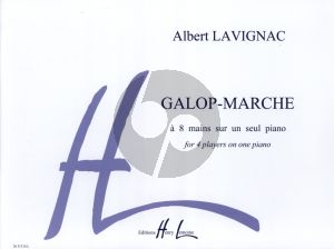 Lavignac Galop Marche Piano 8 Hands (4 Players at One Piano)