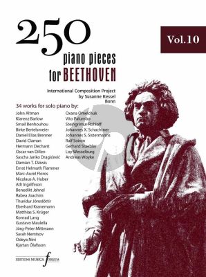 250 Piano Pieces for Beethoven - Vol. 10 (edited by Nikolas Sideris)