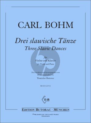 Bohm 3 slawische Tänze Violine und Klavier (Tomislav Butorac)