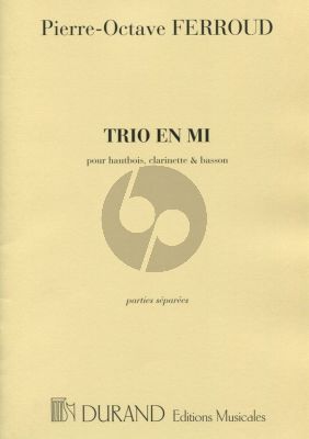 Ferroud Trio en Mi pour Hautbois, Clarinette en La et Basson (Parties)