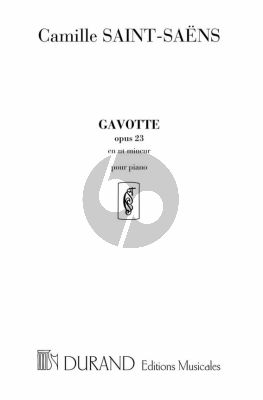 Saint-Saens Gavotte en Ut Mineur Op. 23 pour Piano