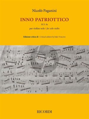 Paganini Inno Patriottico M.S. 81 Violino solo (edited by Italo Vescovo)